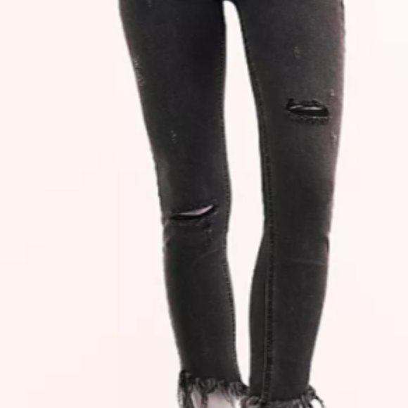 NWOT Free People Distressed Jeans - Picture 3 of 11